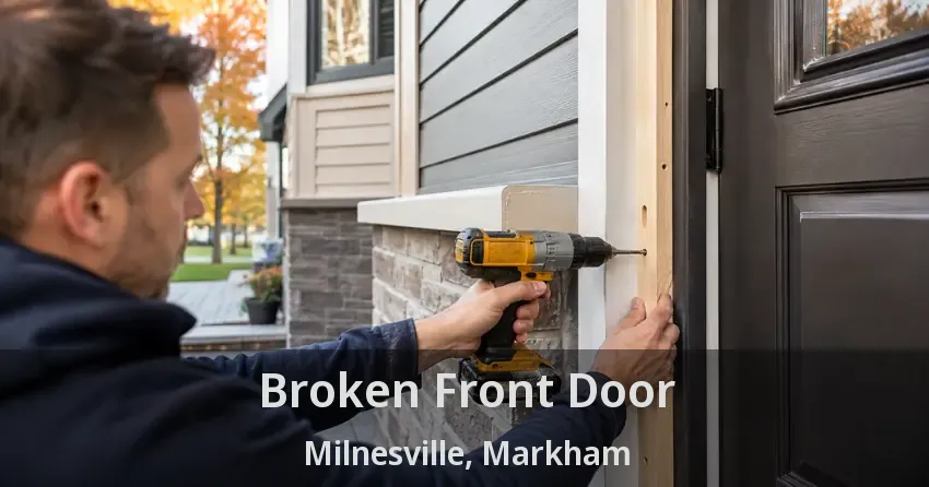 Broken Front Door Milnesville, Markham - ON