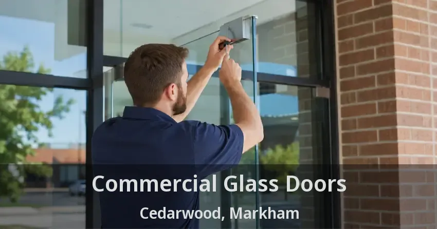 Commercial Glass Doors Cedarwood, Markham - ON