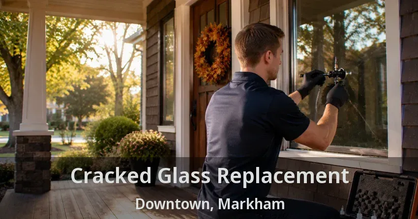 Cracked Glass Replacement Downtown, Markham - ON