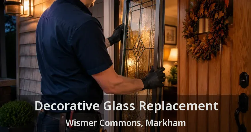 Decorative Glass Replacement Wismer Commons, Markham - ON