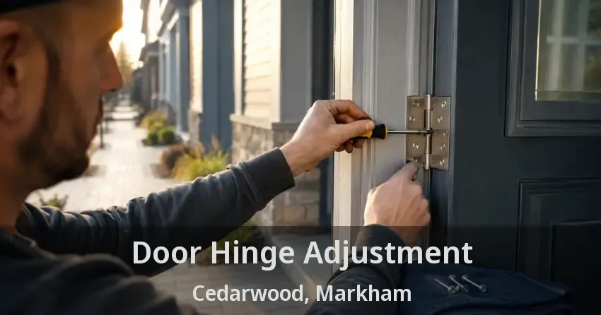 Door Hinge Adjustment Cedarwood, Markham - ON