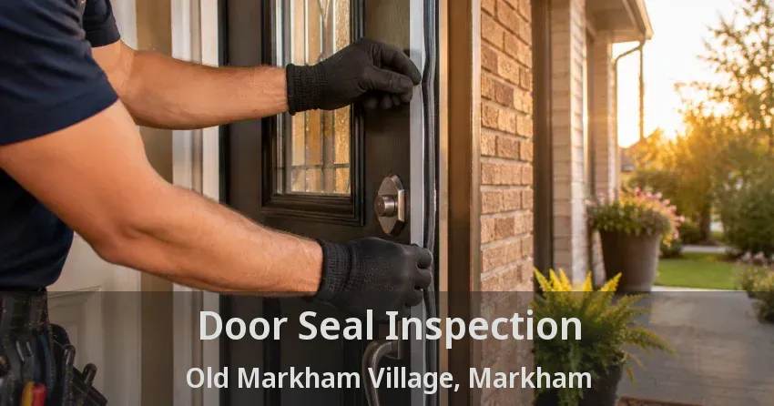 Door Seal Inspection Old Markham Village, Markham - ON