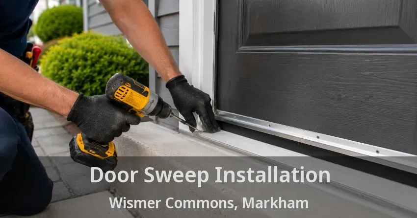 Door Sweep Installation Wismer Commons, Markham - ON