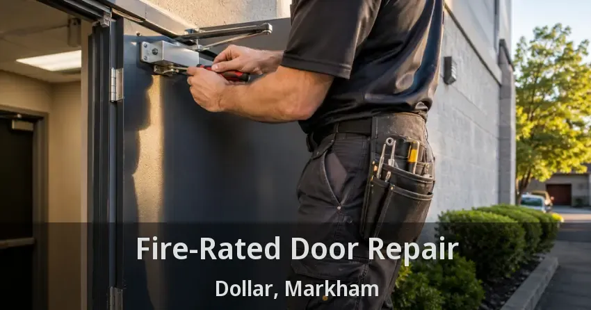 Fire-Rated Door Repair Dollar, Markham - ON