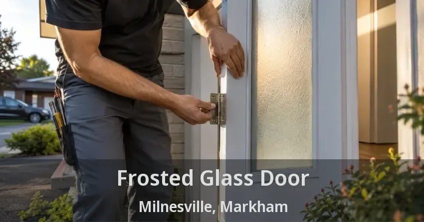 Frosted Glass Door Milnesville, Markham - ON