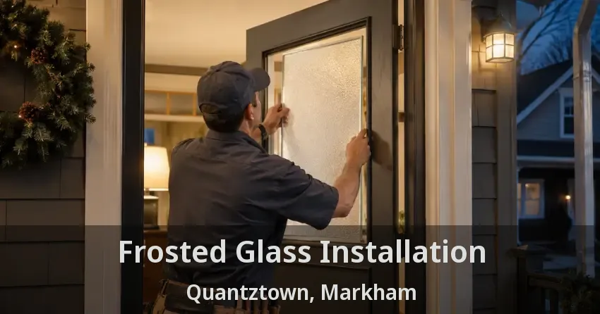 Frosted Glass Installation Quantztown, Markham - ON