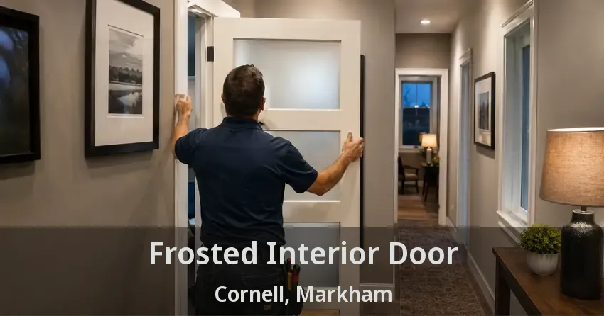 Frosted Interior Door Cornell, Markham - ON
