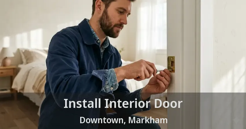 Install Interior Door Downtown, Markham - ON