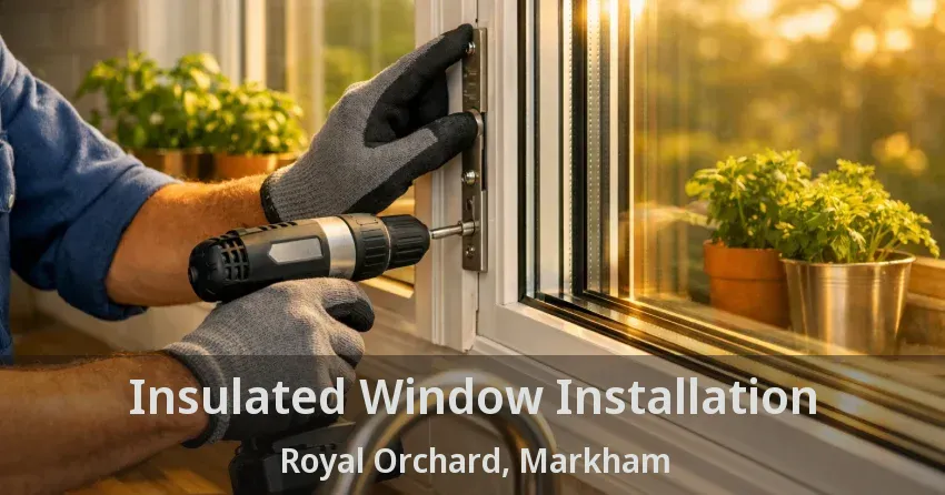 Insulated Window Installation Royal Orchard, Markham - ON