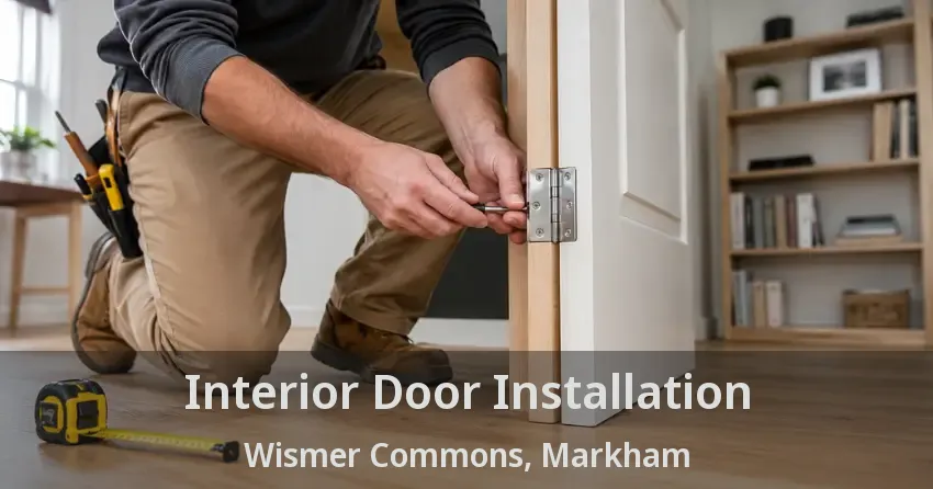 Interior Door Installation Wismer Commons, Markham - ON