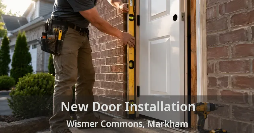 New Door Installation Wismer Commons, Markham - ON