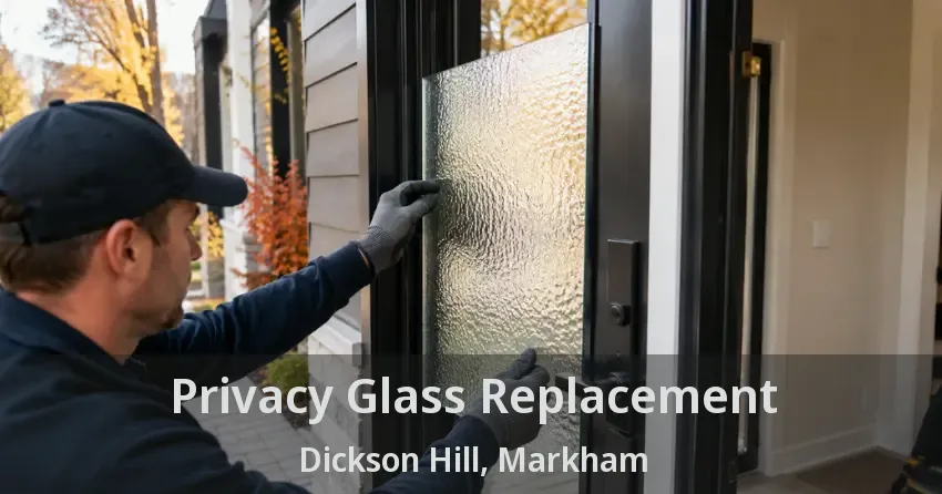 Privacy Glass Replacement Dickson Hill, Markham - ON