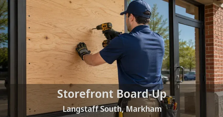 Storefront Board-Up Langstaff South, Markham - ON