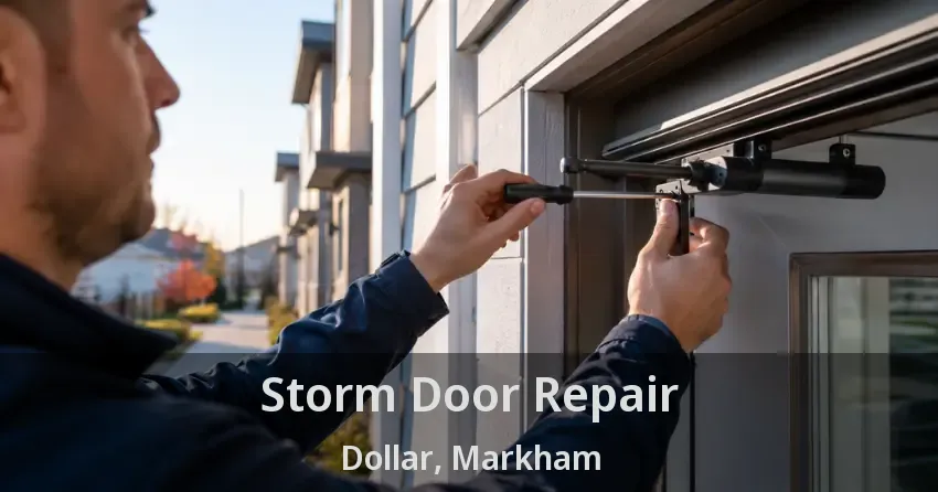 Storm Door Repair Dollar, Markham - ON