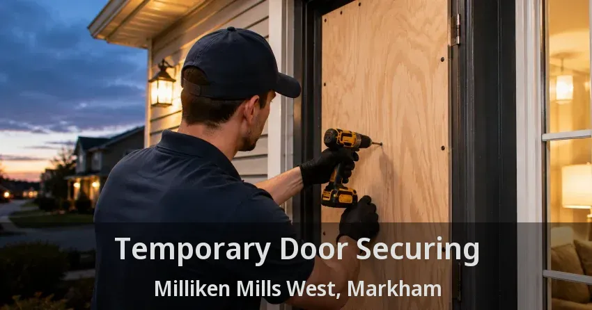 Temporary Door Securing Milliken Mills West, Markham - ON