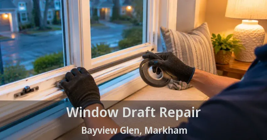 Window Draft Repair Bayview Glen, Markham - ON