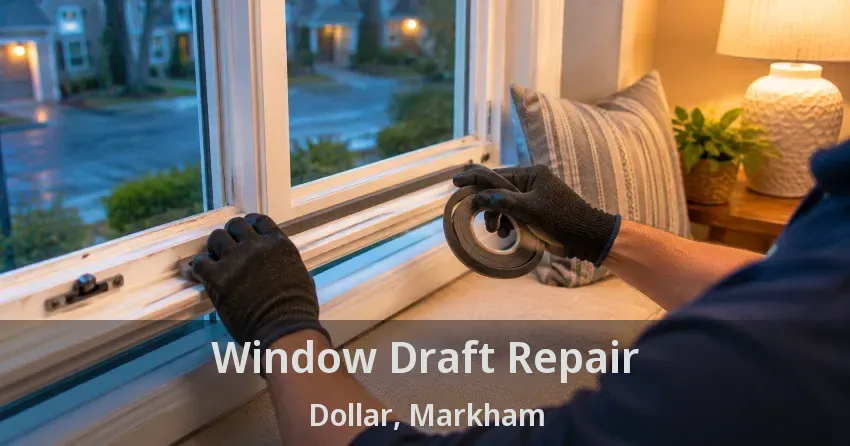 Window Draft Repair Dollar, Markham - ON