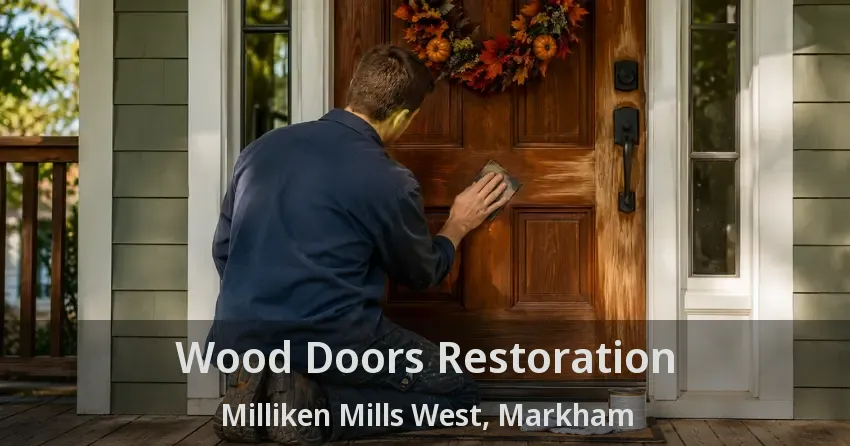 Wood Doors Restoration Milliken Mills West, Markham - ON