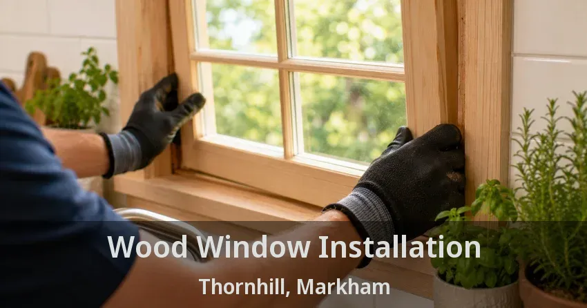 Wood Window Installation Thornhill, Markham - ON