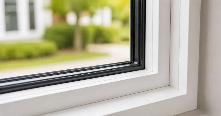 technician repairing window and door hardware in Devil