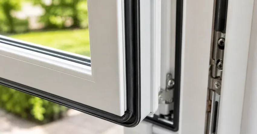casement window cranked fully open in a Vinegar Hill, Markham home
