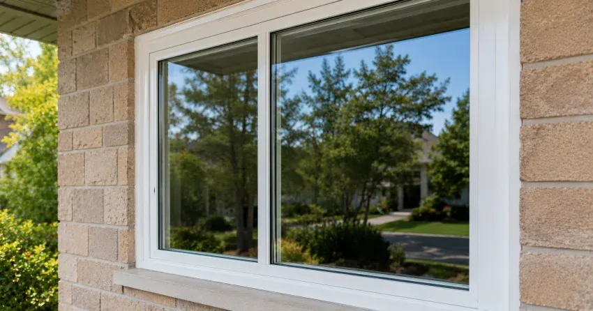 technician installing new insulated glass unit in window frame in Markham