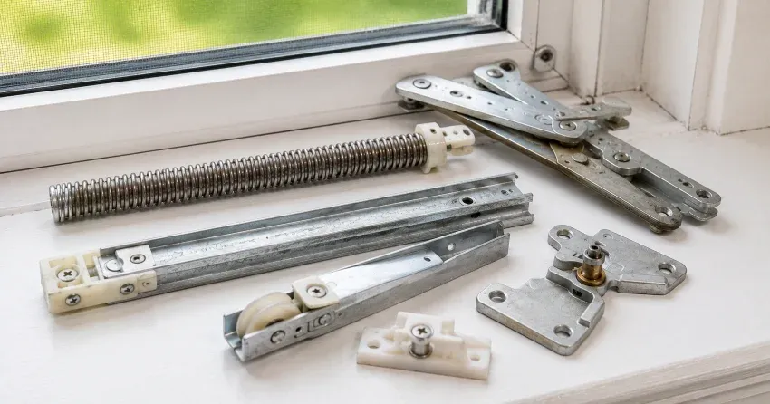 technician adjusting window sash alignment in Hagerman