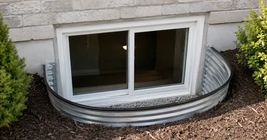 new casement kitchen window installed above sink in Markham